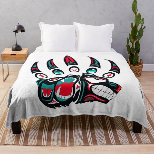Artikelvorschau, Tlingit-Wolfs- und Bärenkralle (Schwarz) entworfen und verkauft von RobsArtwork.