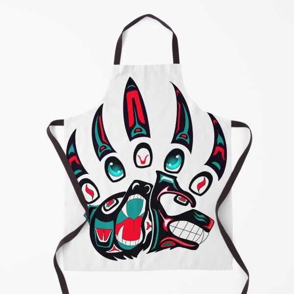 Item preview, Tlingit Wolf and bear claw (Black) designed and sold by RobsArtwork.