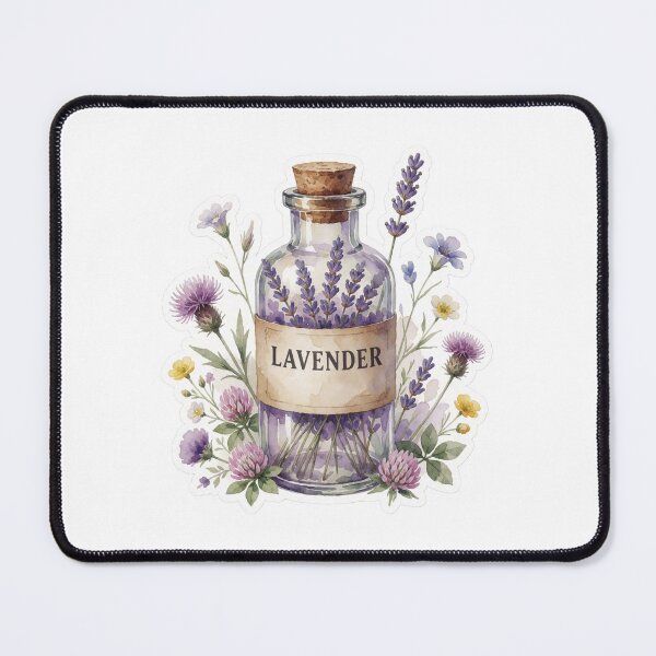 Item preview, Lavender Apothecary Jar Botanical Illustration designed and sold by AillustriaAK.