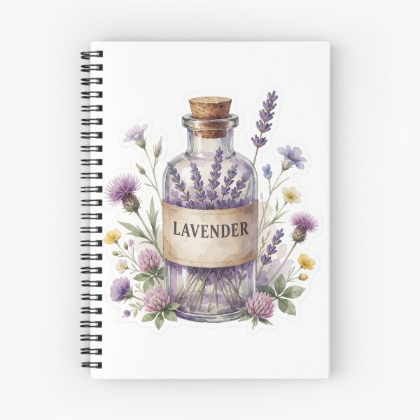 Item preview, Lavender Apothecary Jar Botanical Illustration designed and sold by AillustriaAK.