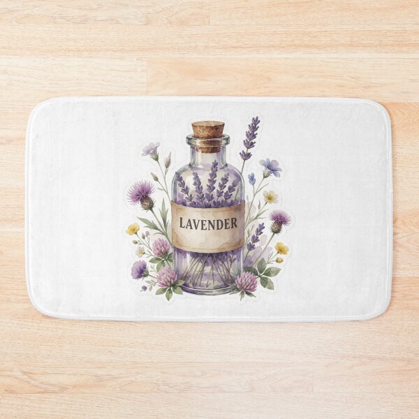 Item preview, Lavender Apothecary Jar Botanical Illustration designed and sold by AillustriaAK.