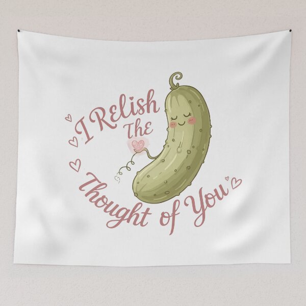 Item preview, funny inappropriate pickles I Relish the Thought of you designed and sold by Uglyandcute.