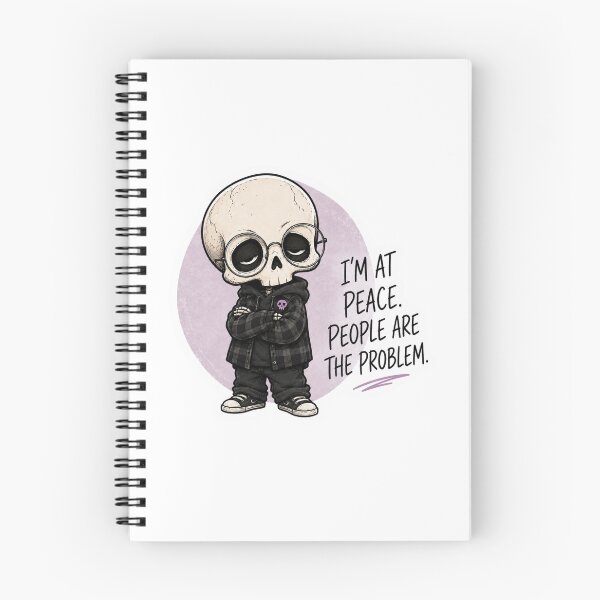 Item preview, Funny Skeleton People Problem Sticker designed and sold by KØTA Studio.