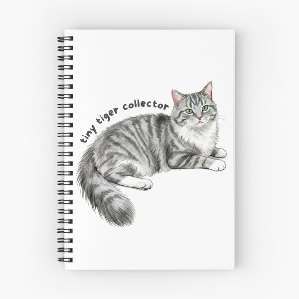 Item preview, Tiny Tiger Collector Sticker | Silver Tabby Cat Vinyl Decal | Gray Cat Lover Gift | Cute Cat Laptop, Water Bottle & Journal Sticker designed and sold by Safiacreatess.