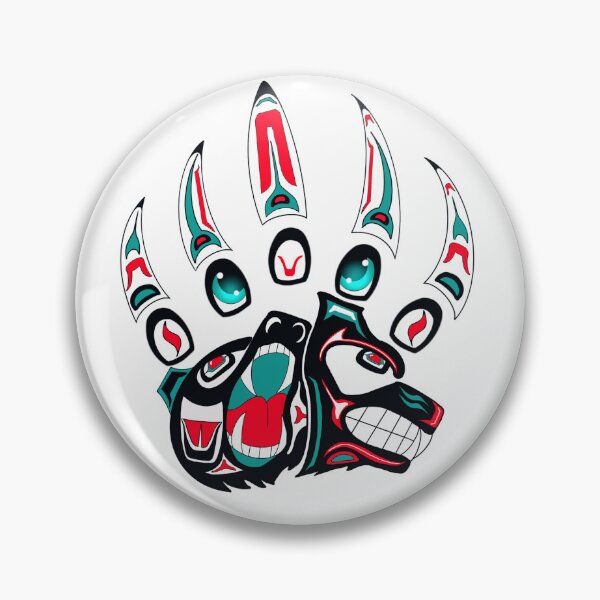 Item preview, Lobo tlingit y garra de oso (cereza) designed and sold by RobsArtwork.