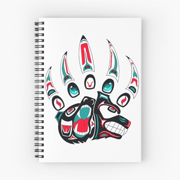 Item preview, Tlingit Wolf and bear claw (Teal) designed and sold by RobsArtwork.