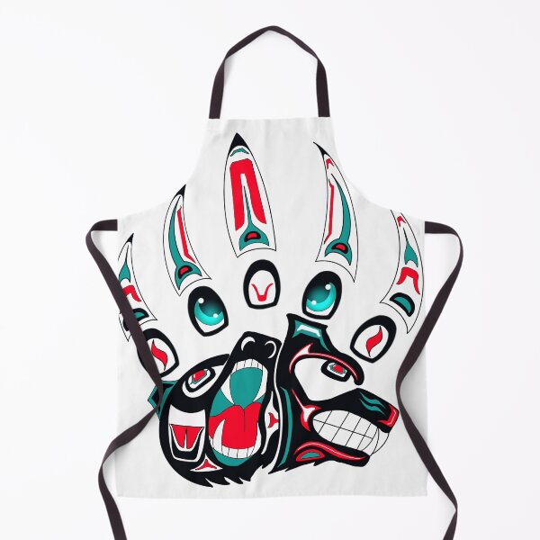 Item preview, Tlingit Wolf and bear claw (Teal) designed and sold by RobsArtwork.