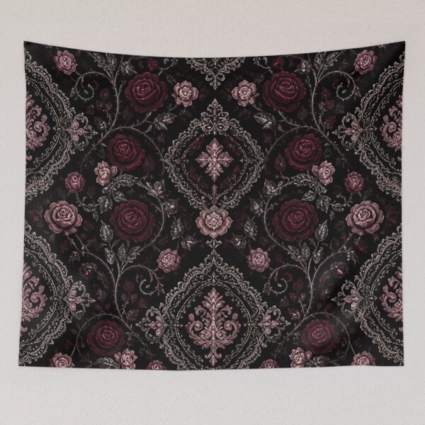 Item preview, Gothic Lace & Rose Damask Witchy Dark Romance designed and sold by StickyGuys.