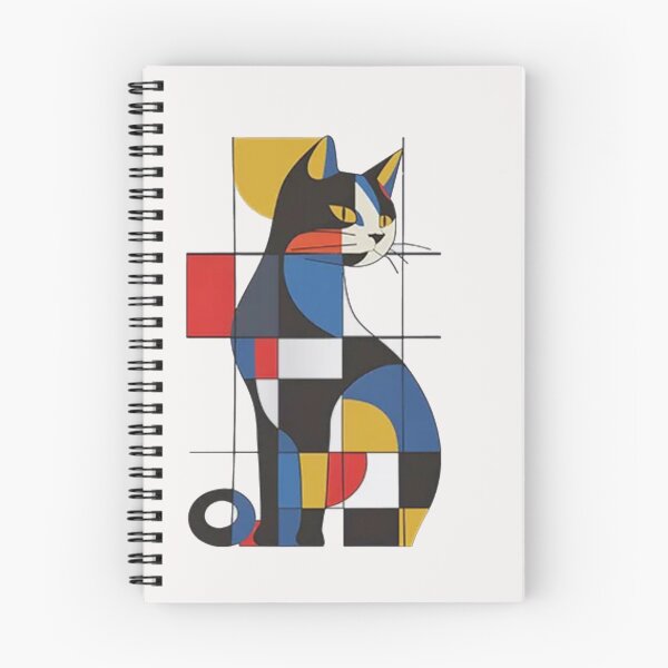 Item preview, Mondrian Cat  Abstract Geometric Art   designed and sold by Gbriel3.