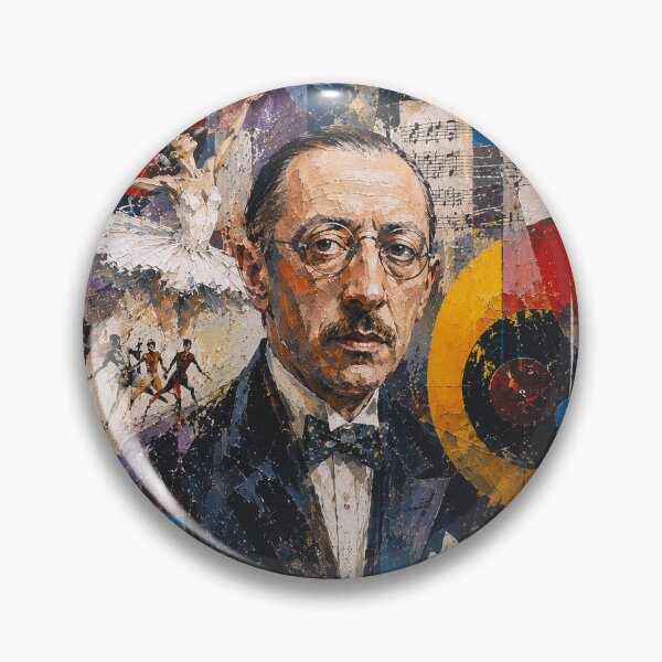 Item preview, Russian composer, pianist, and conductor Igor Stravinsky painting. designed and sold by GalleryKauffeld.