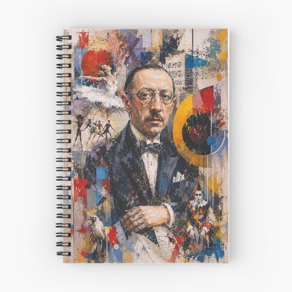 Item preview, Russian composer, pianist, and conductor Igor Stravinsky painting. designed and sold by GalleryKauffeld.