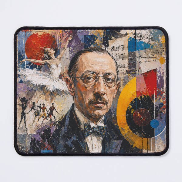 Item preview, Russian composer, pianist, and conductor Igor Stravinsky painting. designed and sold by GalleryKauffeld.