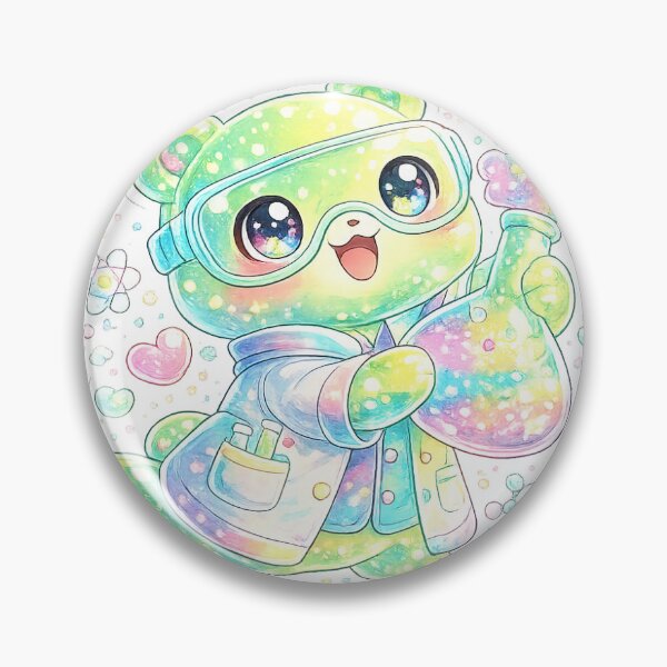 Item preview, Jelly Bear Scientist – Cute Kawaii Lab Sticker designed and sold by blossomfun.