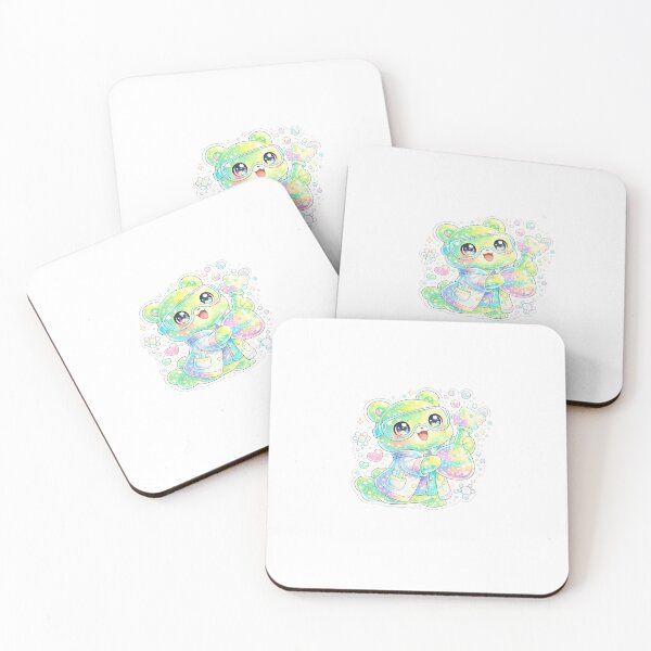 Item preview, Jelly Bear Scientist – Cute Kawaii Lab Sticker designed and sold by blossomfun.