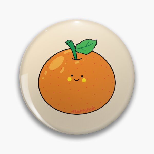 Item preview, Cute orange citrus fruit with leaf designed and sold by fluffyfamcraft.