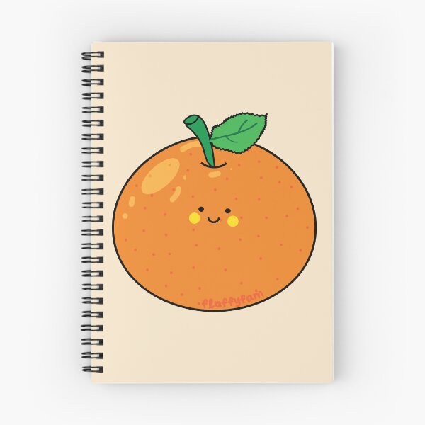 Item preview, Cute orange citrus fruit with leaf designed and sold by fluffyfamcraft.