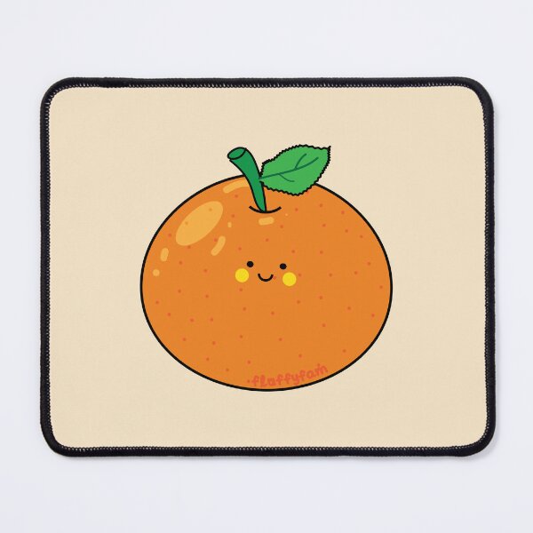 Item preview, Cute orange citrus fruit with leaf designed and sold by fluffyfamcraft.