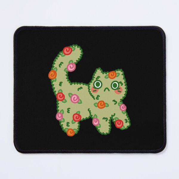Item preview, Rose Bush Cat Cute Floral Kitten Cottagecore Illustration designed and sold by Pudgeproject.