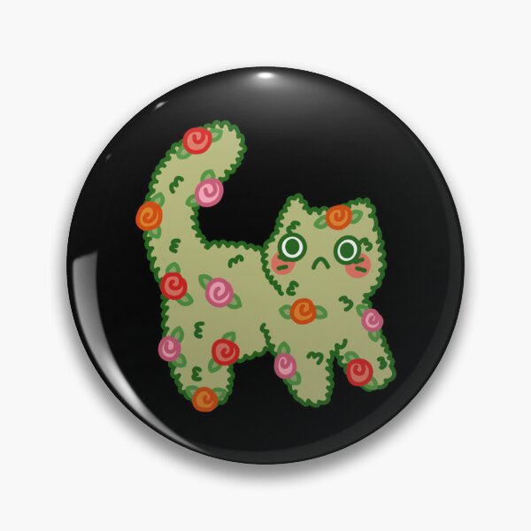 Item preview, Rose Bush Cat Cute Floral Kitten Cottagecore Illustration designed and sold by Pudgeproject.
