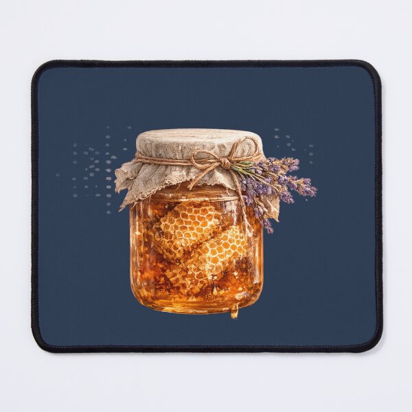Item preview, Wildflower Honey Jar Watercolor | Botanical Cottagecore Kitchen Art | Beekeeper Gift | Rustic Honey Illustration designed and sold by MagicMakerPh.