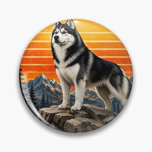 Item preview, Call of the Wild - Stay Adventurous Stay Free Husky Dog Vintage Design designed and sold by PawFusionArt.