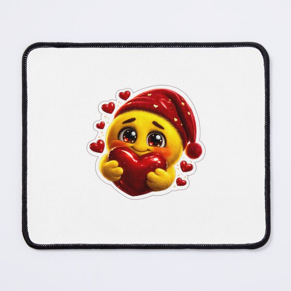 Item preview, Cute Love Emoji Holding Heart Sticker PNG | Valentine Emoji Transparent Sticker designed and sold by ashwin131.