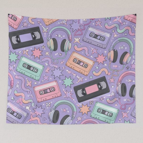 Item preview, Pastel Vaporwave Retro Cassette Y2K Nostalgia designed and sold by StickyGuys.