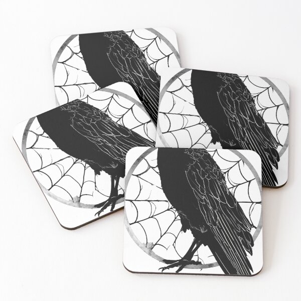 Item preview, Spiderweb Portrait Crow designed and sold by pumsquare.