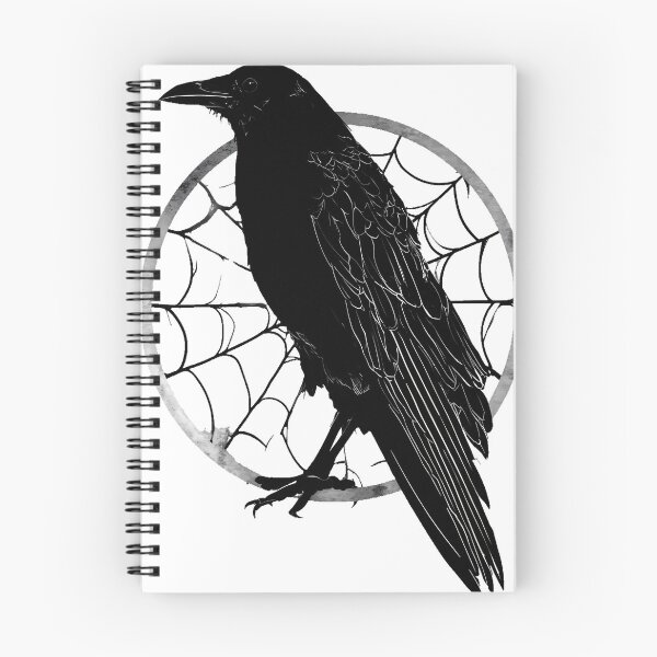 Item preview, Spiderweb Portrait Crow designed and sold by pumsquare.