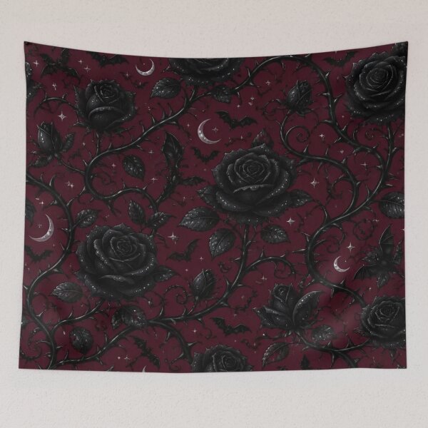 Item preview, Vampiric Black Rose Vine Gothic Halloween designed and sold by StickyGuys.