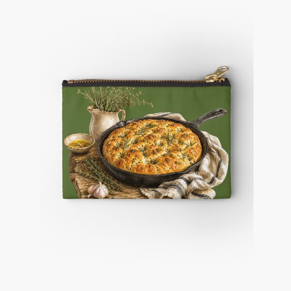 Item preview, Rustic Herb Focaccia Watercolor | Cottage Kitchen Baking Art | Rosemary Bread Illustration | Farmhouse Food Decor designed and sold by MagicMakerPh⭐⭐⭐⭐⭐.