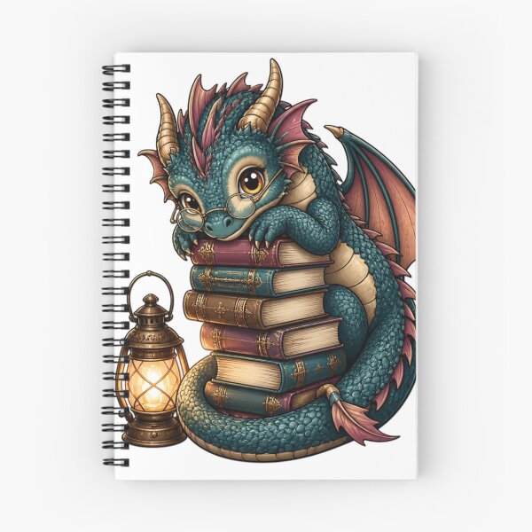 Item preview, Cute Cozy Book Dragon Reading Nook Bookish Dark Academia designed and sold by StickyGuys.