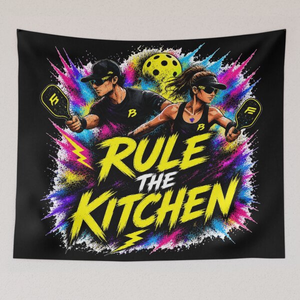 Item preview, Rule the Kitchen Pickleball Shirt – Funny Trash Talk Gift for Competitive Players designed and sold by Surrealtrends.