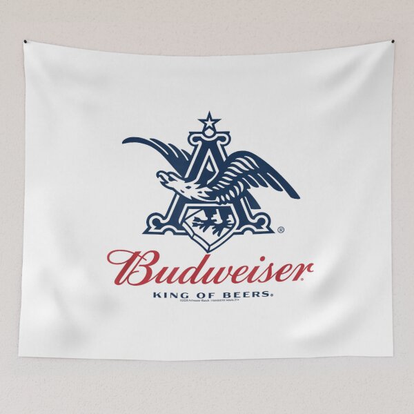 Item preview, Budweiser King Of Beers Logo Classic Red White Blue Brand designed and sold by Plonkylar.