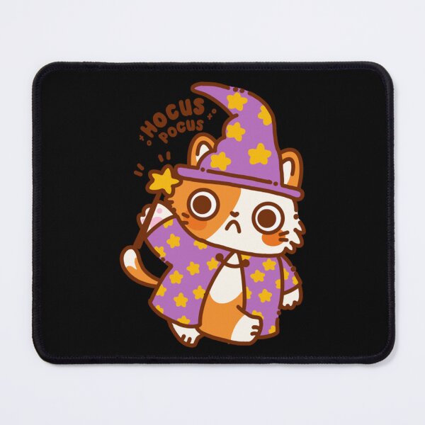Item preview, Wizard Cat Cute Magical Halloween Calico Kitten Illustration designed and sold by Pudgeproject.