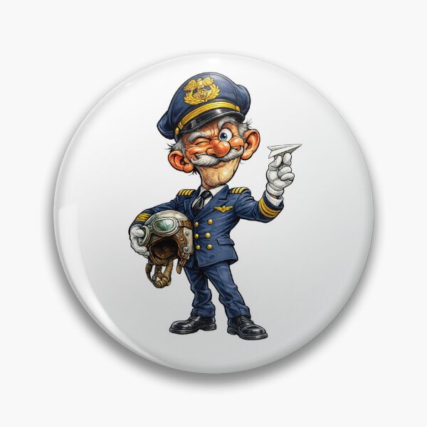 Item preview, Pilot Cartoon designed and sold by AlexLineArt.