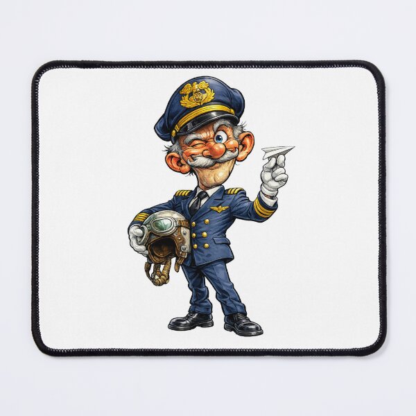 Item preview, Pilot Cartoon designed and sold by AlexLineArt.