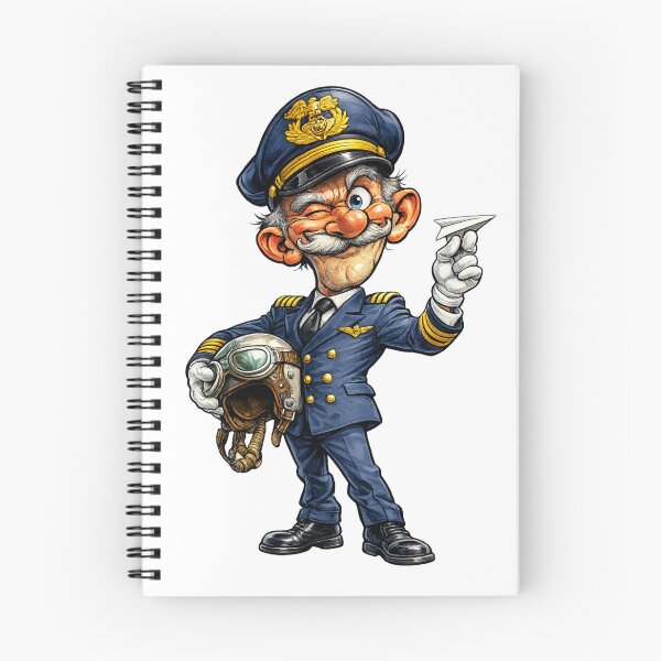 Item preview, Pilot Cartoon designed and sold by AlexLineArt.
