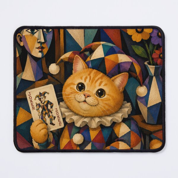Item preview, Cute Chonky Orange Cat Harlequin Masterpiece Dreamscape designed and sold by Mindworx21.