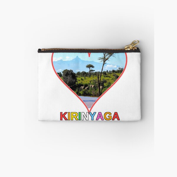 Item preview, Kirinyaga Born and Raised Kenya Pride Heart Design Mount Kenya Elephant African Wildlife Gif designed and sold by Igrowlab254.