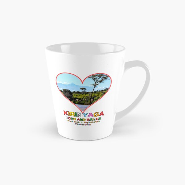 Item preview, Kirinyaga Born and Raised Kenya Pride Heart Design Mount Kenya Elephant African Wildlife Gif designed and sold by Igrowlab254.