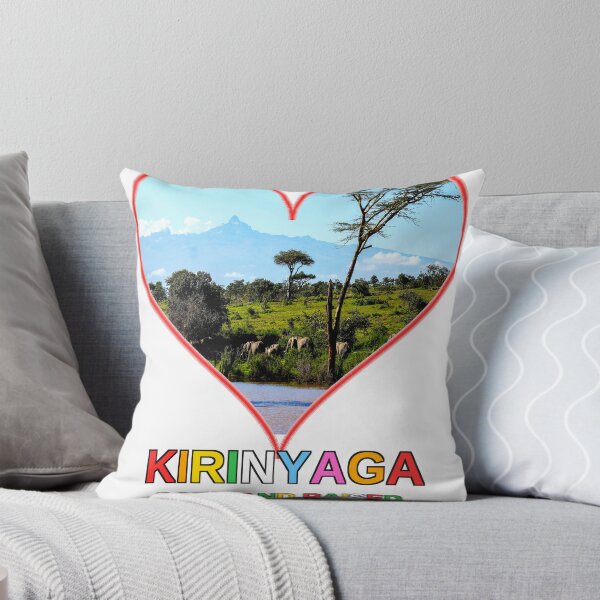 Item preview, Kirinyaga Born and Raised Kenya Pride Heart Design Mount Kenya Elephant African Wildlife Gif designed and sold by Igrowlab254.