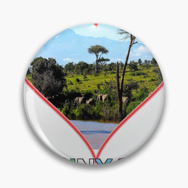 Item preview, Kirinyaga Born and Raised Kenya Pride Heart Design Mount Kenya Elephant African Wildlife Gif designed and sold by Igrowlab254.