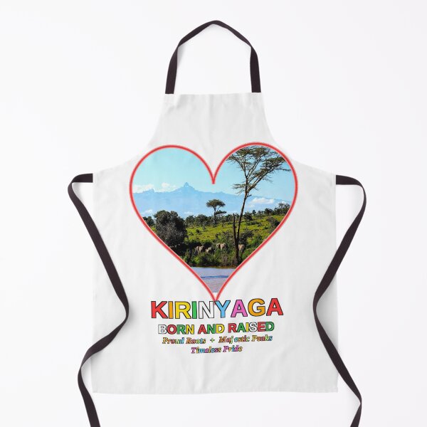 Item preview, Kirinyaga Born and Raised Kenya Pride Heart Design Mount Kenya Elephant African Wildlife Gif designed and sold by Igrowlab254.