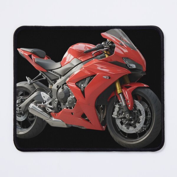 Item preview, Red Sport Bike - Neon Cyber Racer designed and sold by JMAVILA ART.