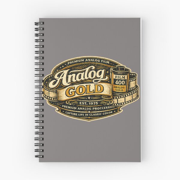 Item preview, Analog Gold Film Vintage Photography Logo designed and sold by Golden Era Studio.