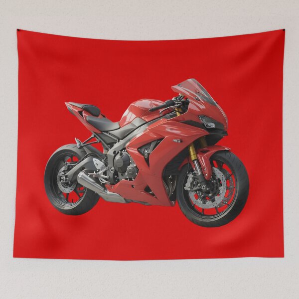 Item preview, Red Sport Bike - Neon Cyber Racer designed and sold by Mavila Forge.