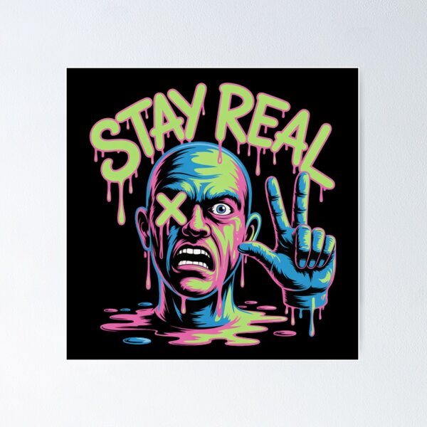 Artikelvorschau, Bleib echt Neon Streetwear Zombie Pop Art entworfen und verkauft von Kyilestore.
