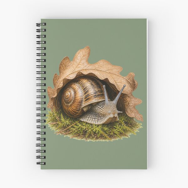Item preview, Woodland Snail Nature Study | Colored Pencil Style designed and sold by BloomStudio1.