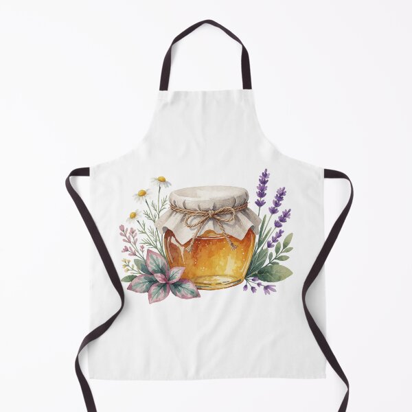 Item preview, Honey Jar Wildflowers Botanical Illustration designed and sold by AillustriaAK.